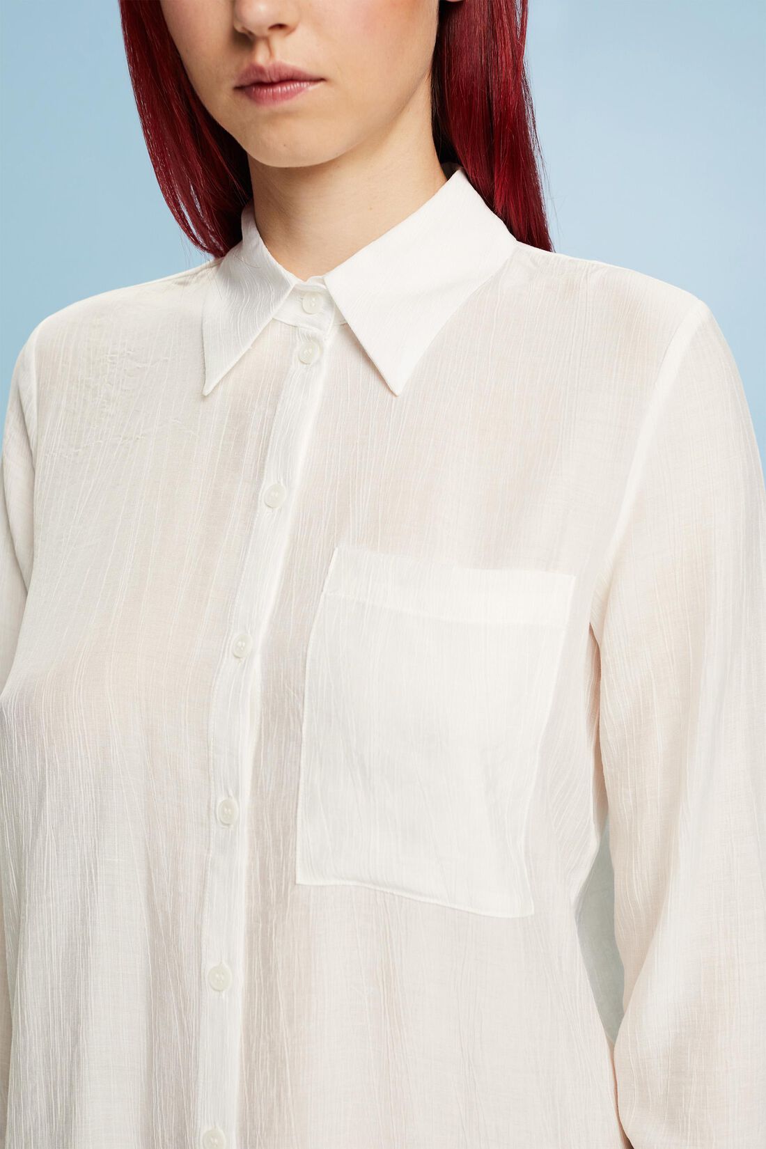 Longsleeve in Crinkle-Optik
