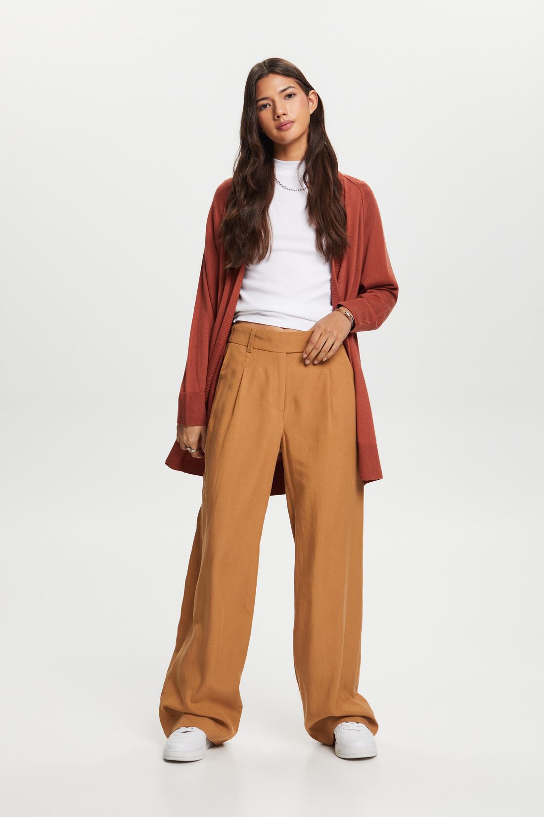 Langer, offener Cardigan