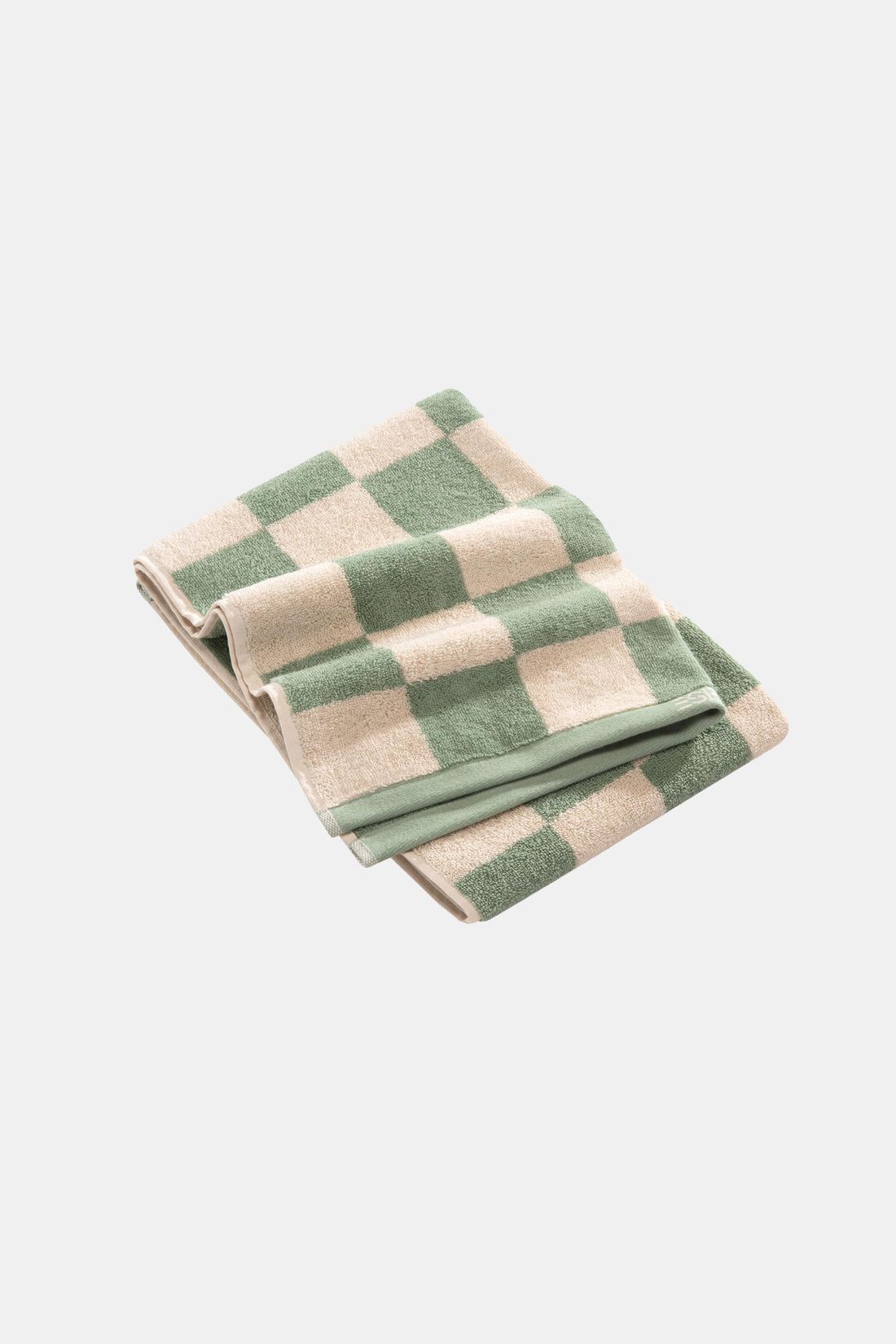 Handtuch mit Schachbrettmuster, 100% Baumwolle