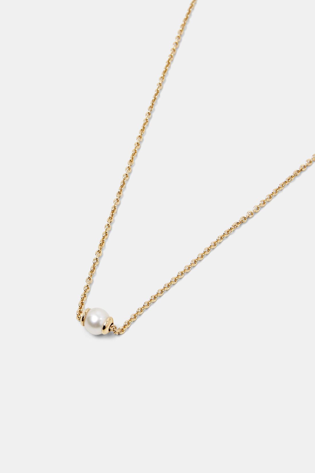 Halskette aus Sterlingsilber mit Perlen-Anh&auml;nger