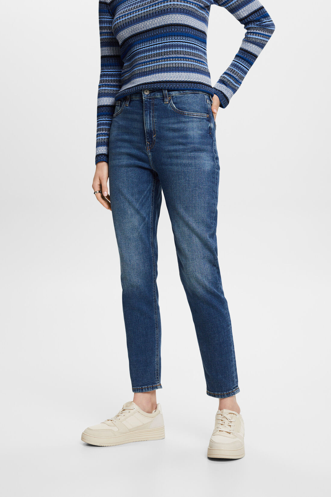 Retro-Classic-Jeans mit mittlerer Bundh&ouml;he
