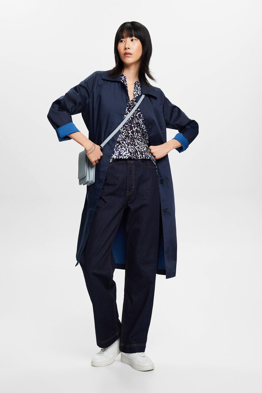 Blusen-Shirt mit Allover-Print