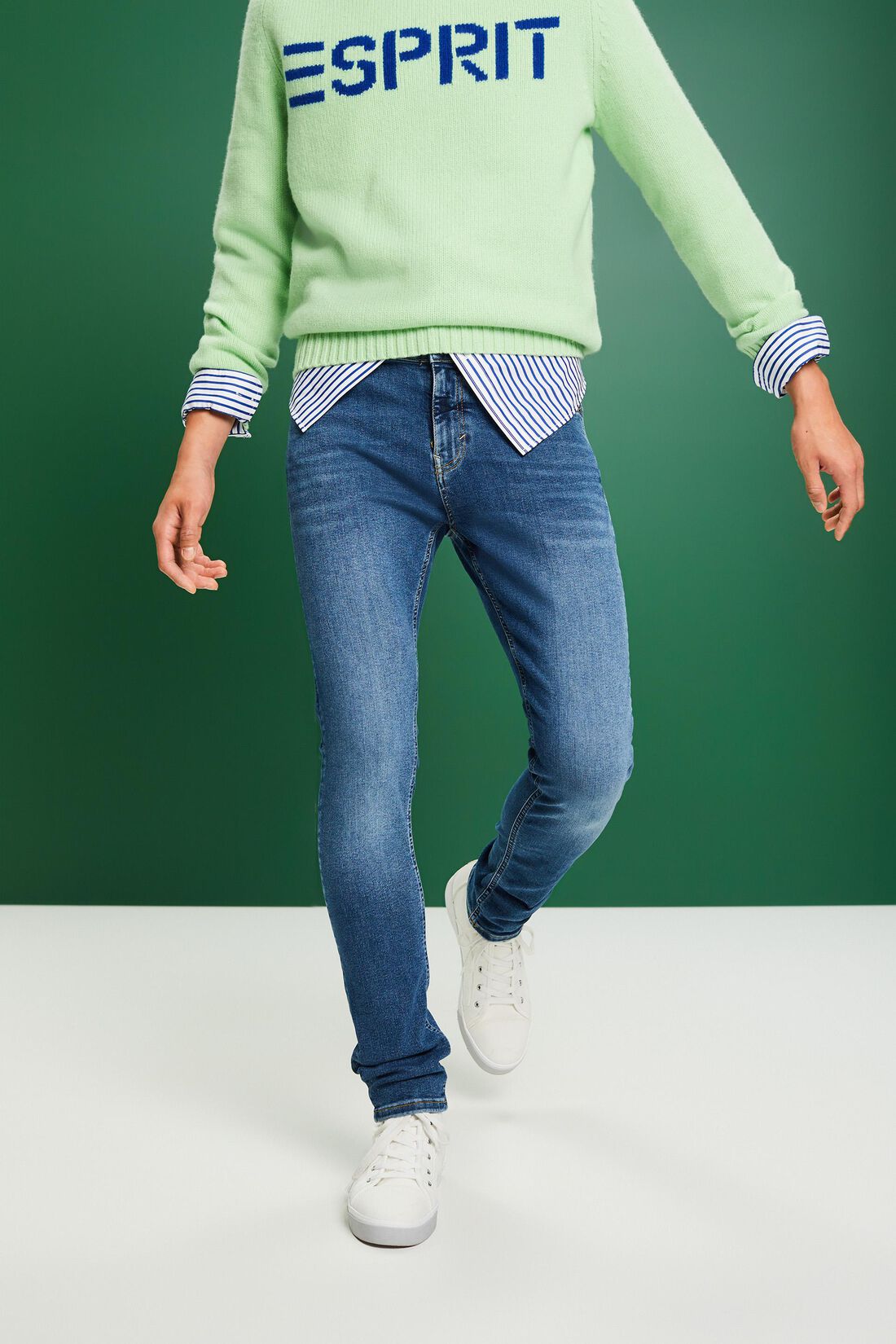 Skinny Jeans mit mittlerer Bundh&ouml;he