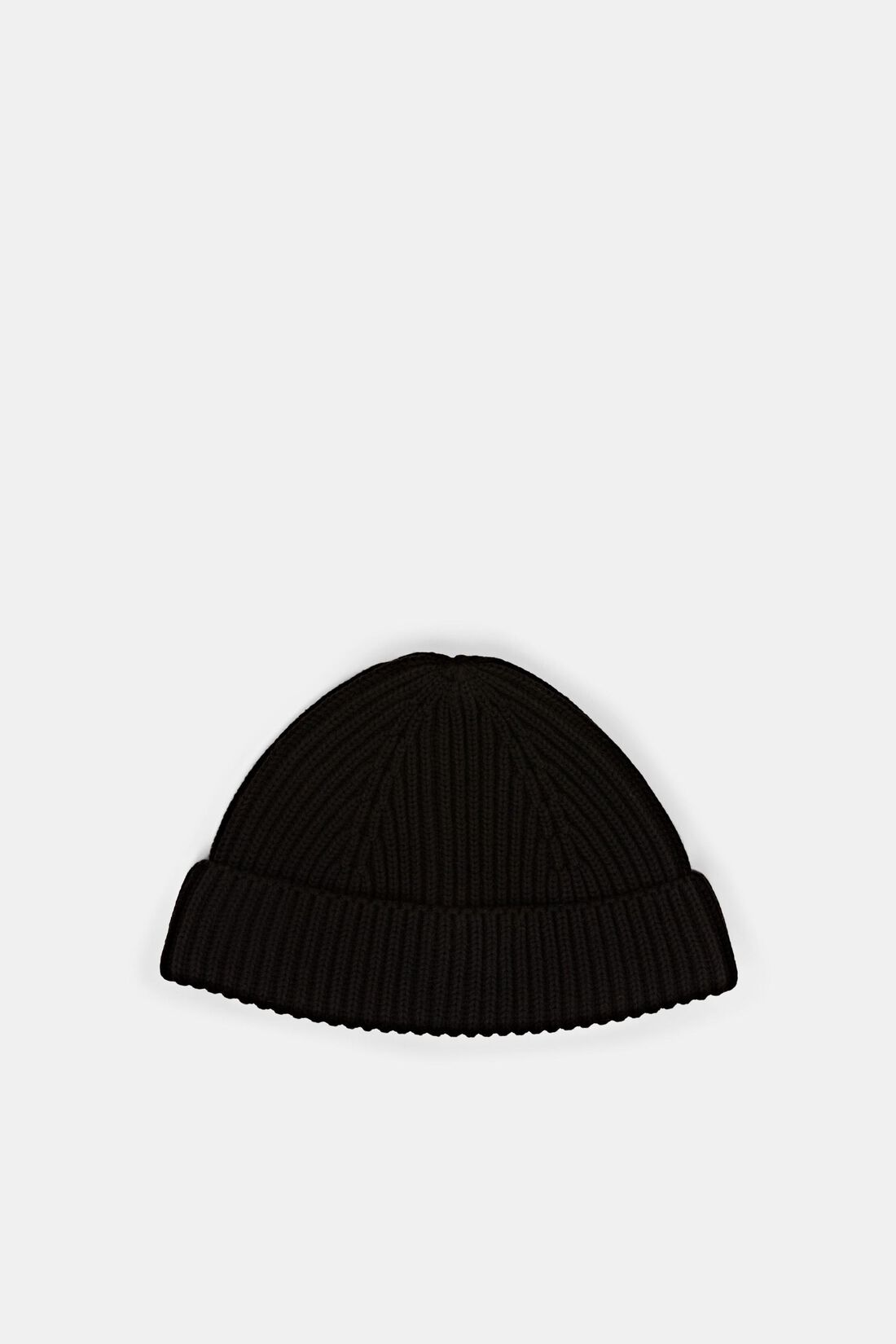 Rippstrick-Beanie, 100% Baumwolle