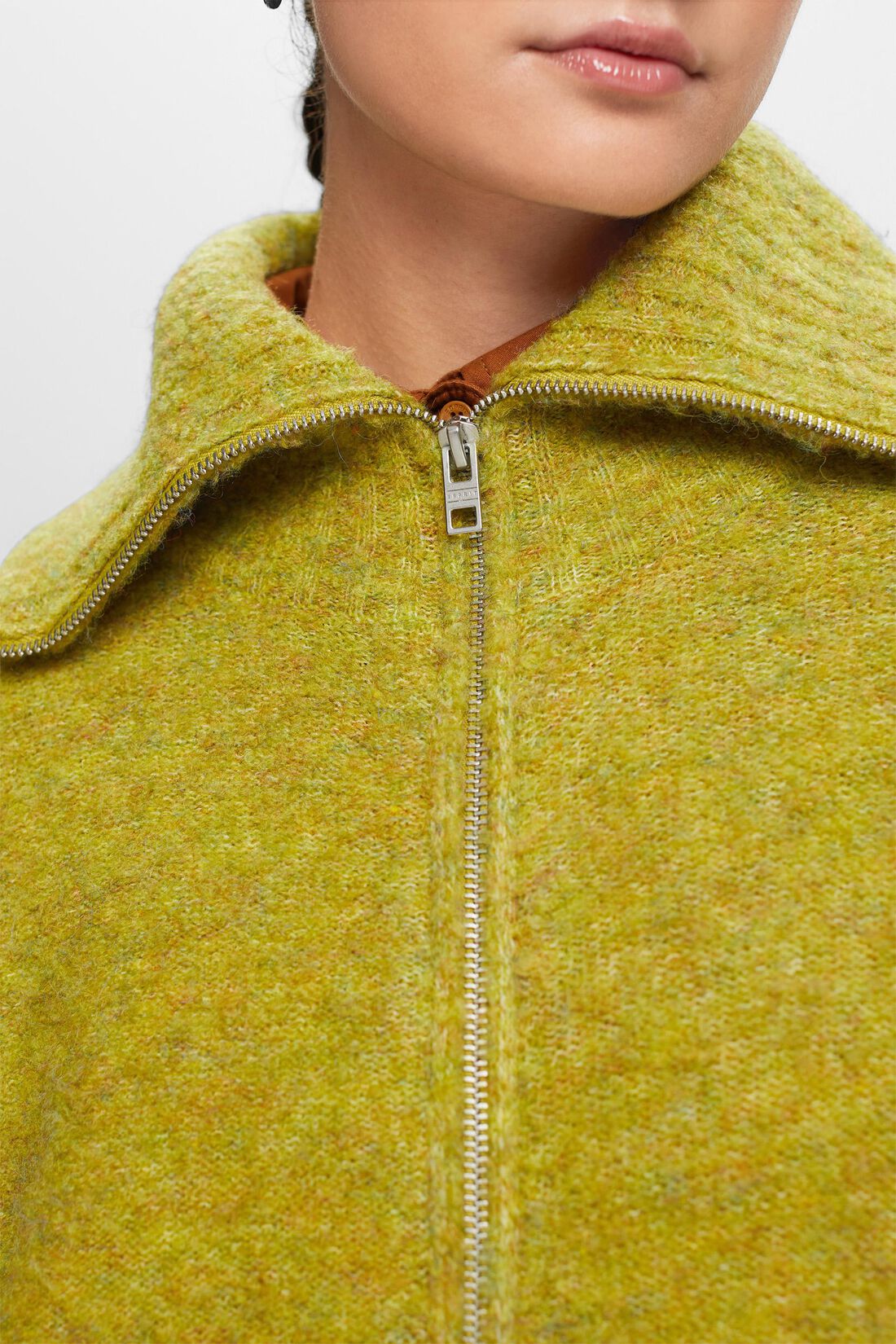 Kuscheliger Cardigan mit Rei&szlig;verschluss