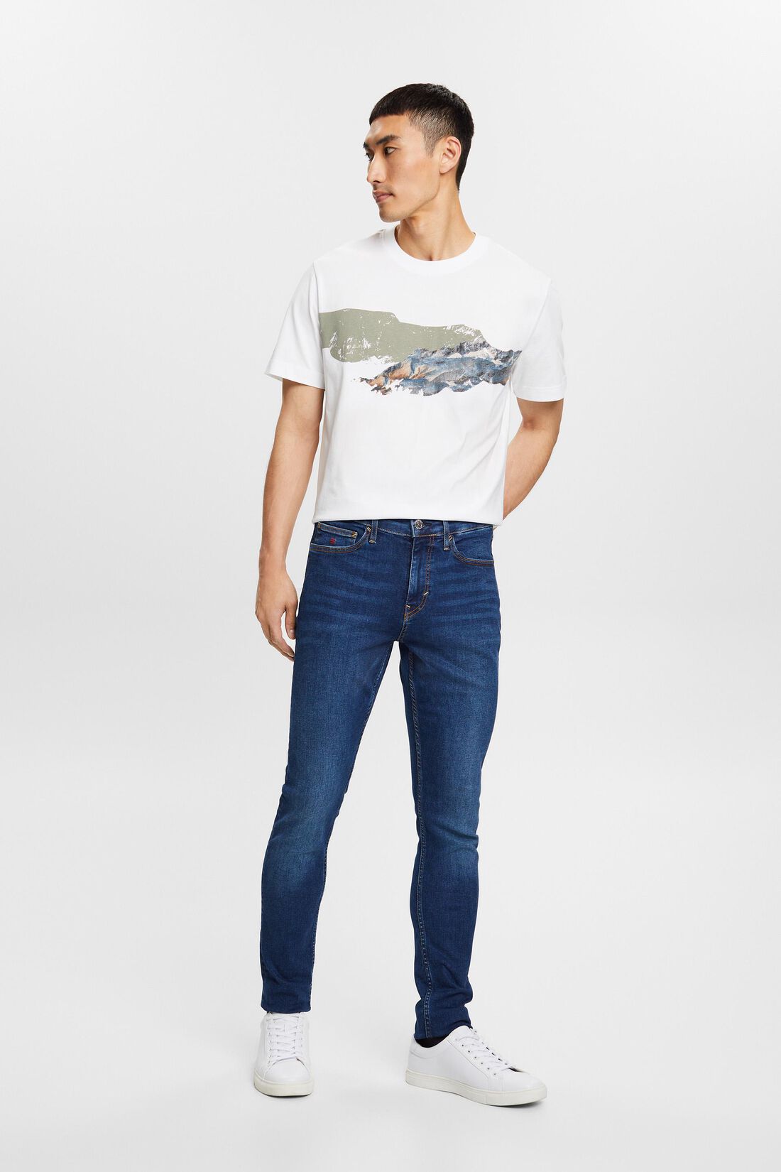 Skinny Jeans mit mittlerer Bundh&ouml;he