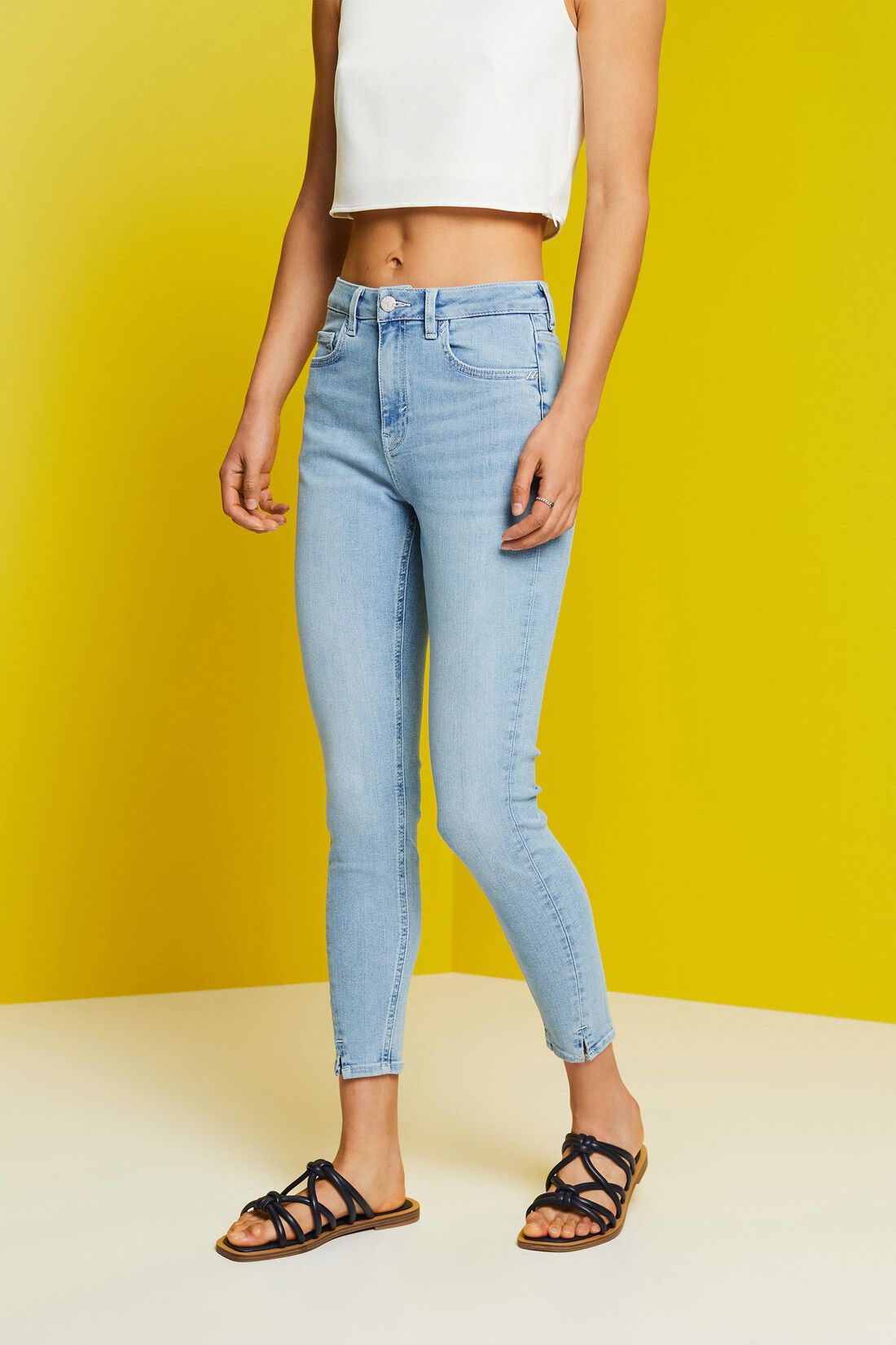 Skinny Jeans in Cropped-L&auml;nge