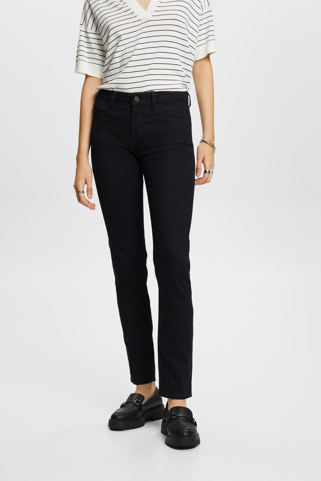 Mid-Rise-Stretchjeans in schmaler Passform