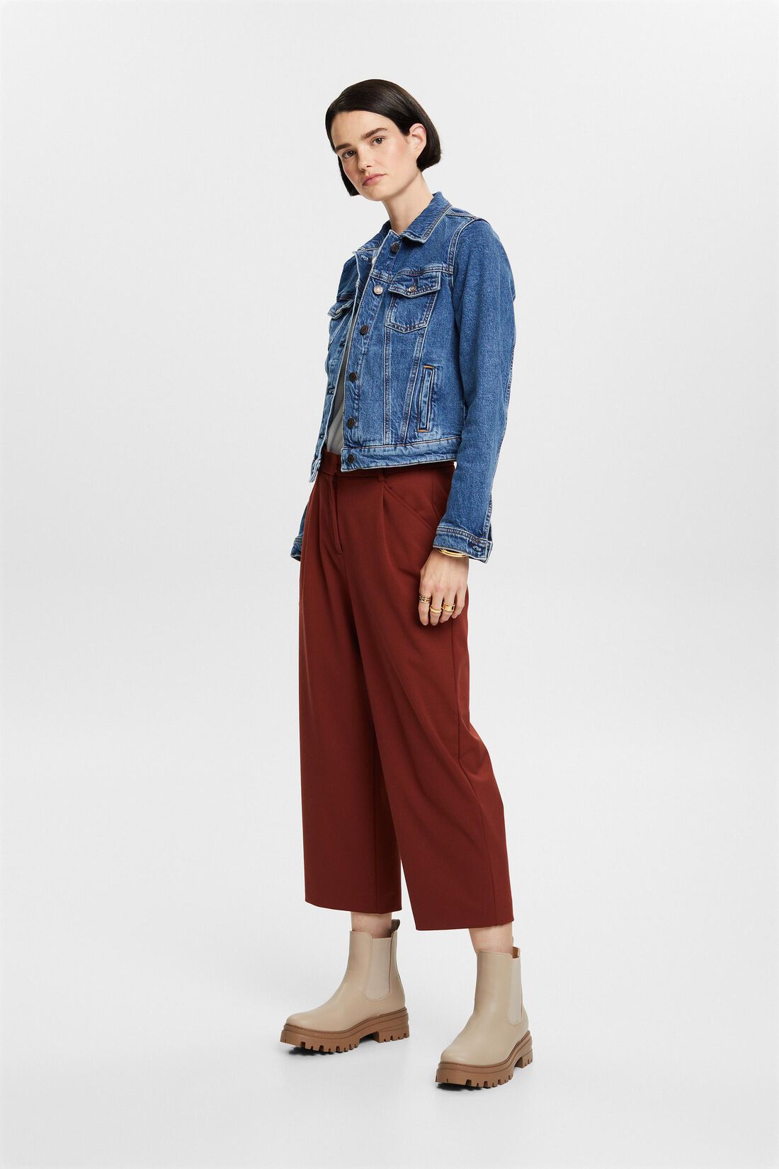 Jeansjacke in schmaler Passform