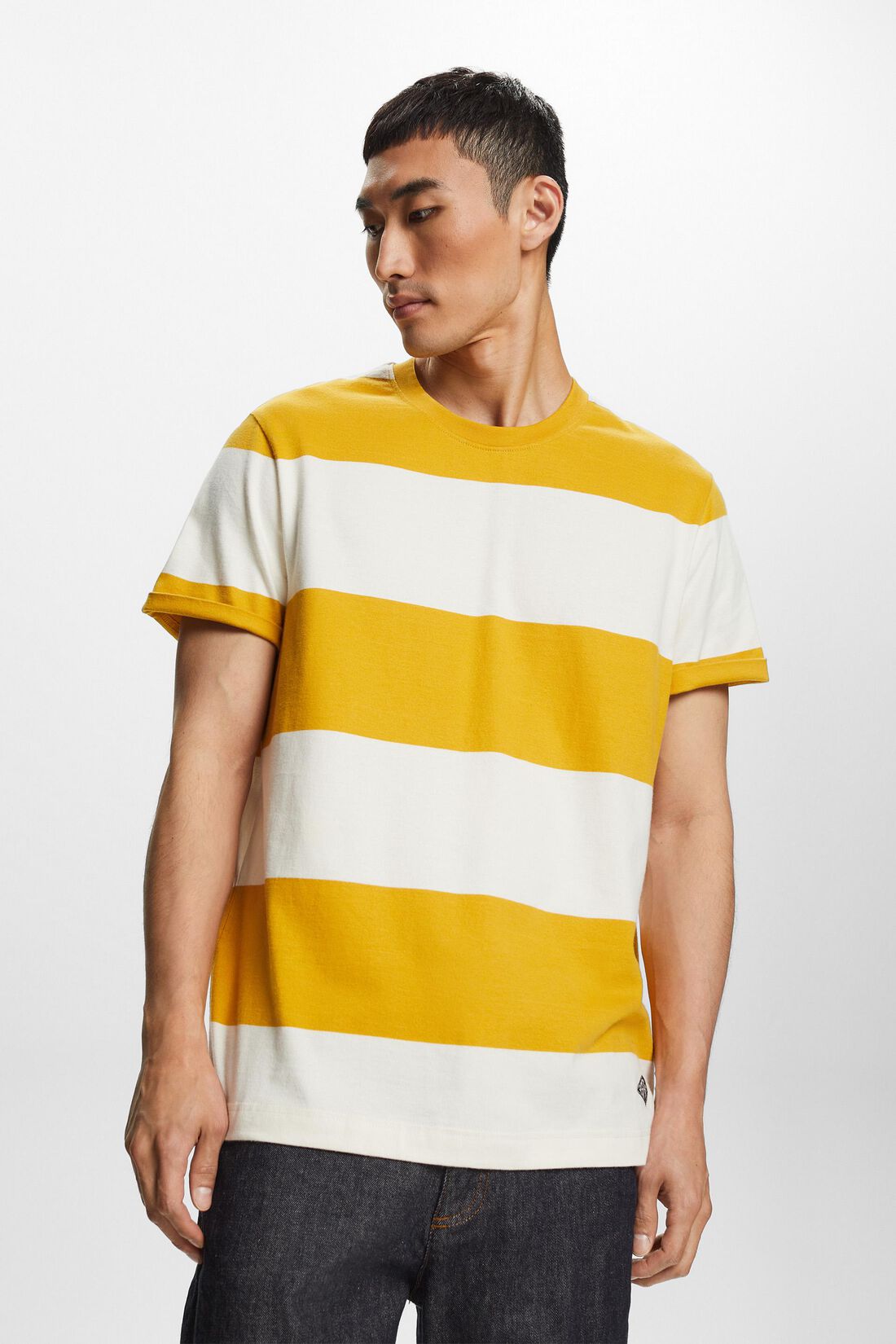 Gestreiftes Logo-T-Shirt