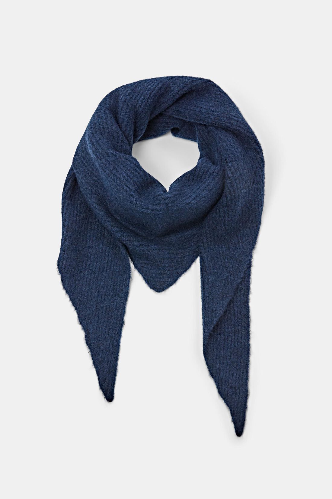 Dreieckiger Rippstrickschal