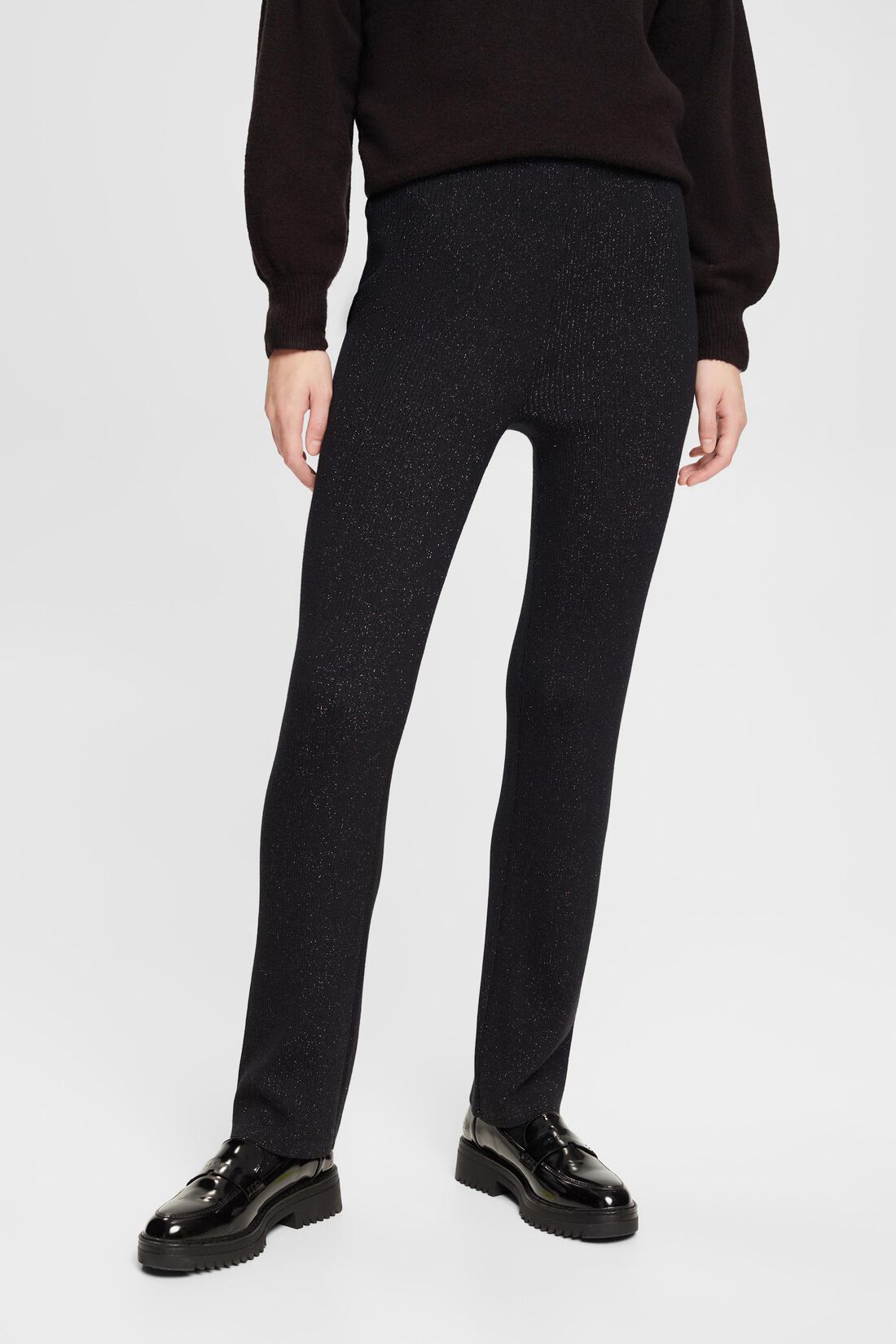 Glitzernde Strickhose