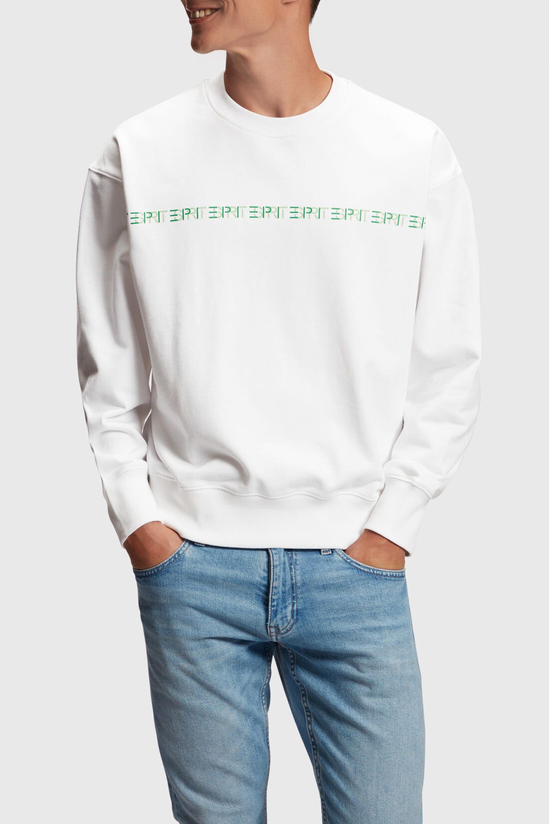 Geripptes Yagi Archive Sweatshirt mit Logo
