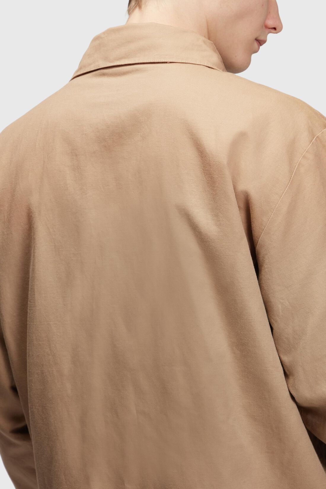 Shacket aus Leinen-Mix mit Zipper