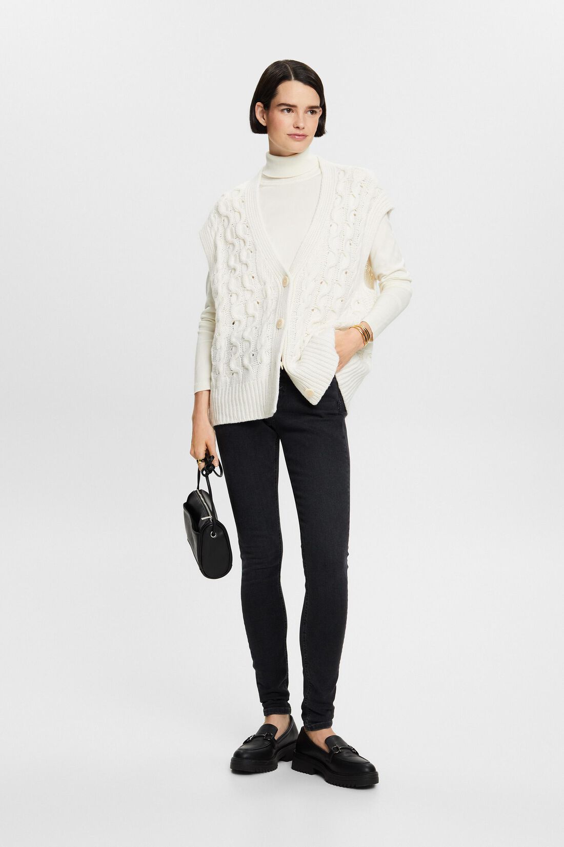 Skinny Jeans mit hohem Bund