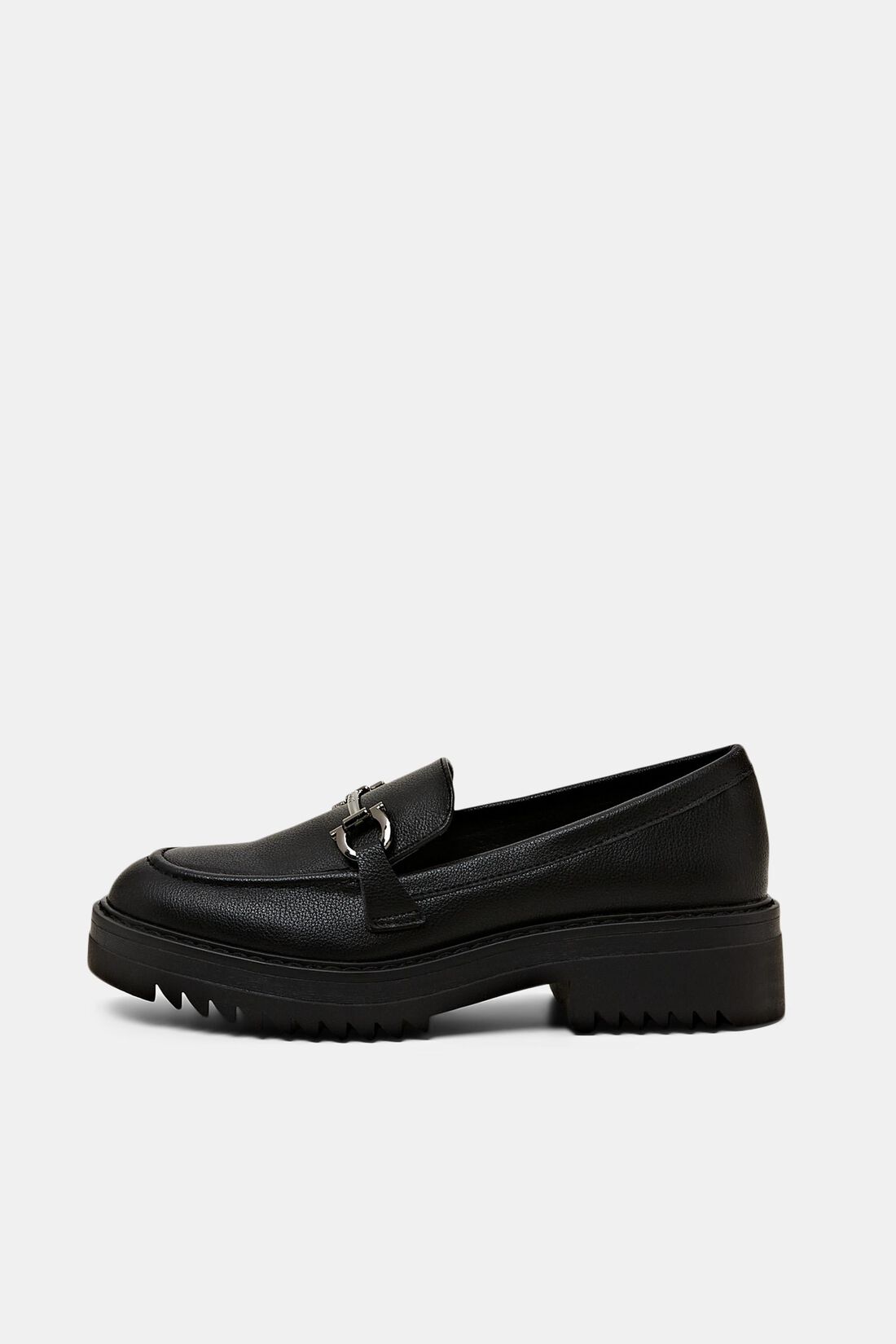 Plateau-Loafer aus veganem Leder