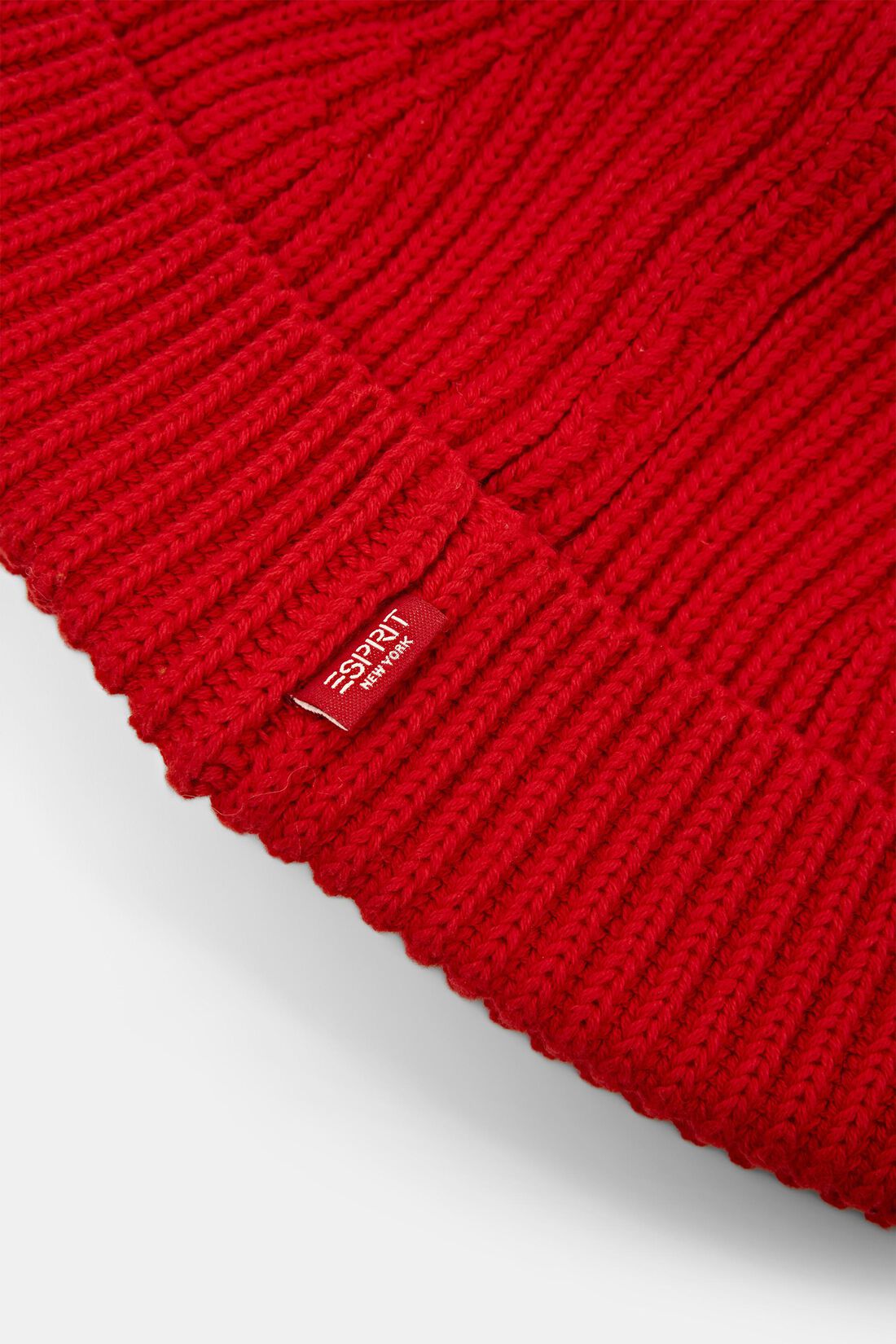 Rippstrick-Beanie, 100% Baumwolle