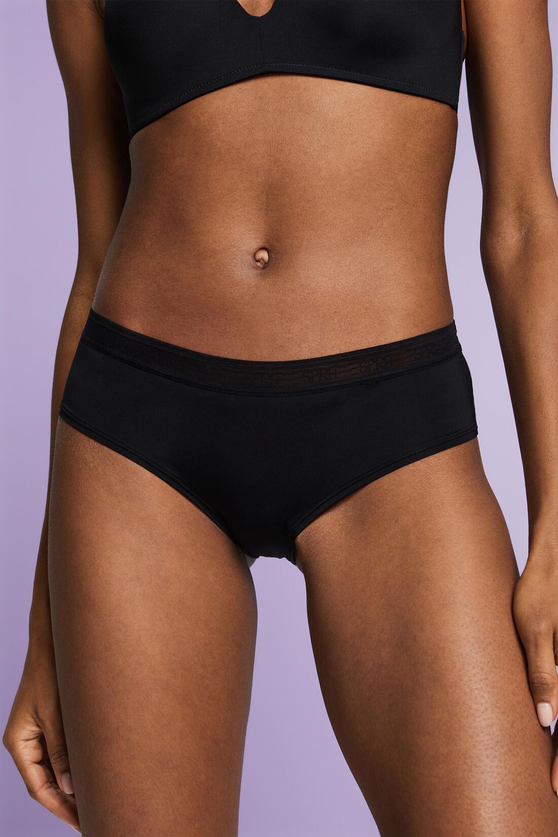 2er-Set Hipster-Slips aus Mikrofaser mit Logo
