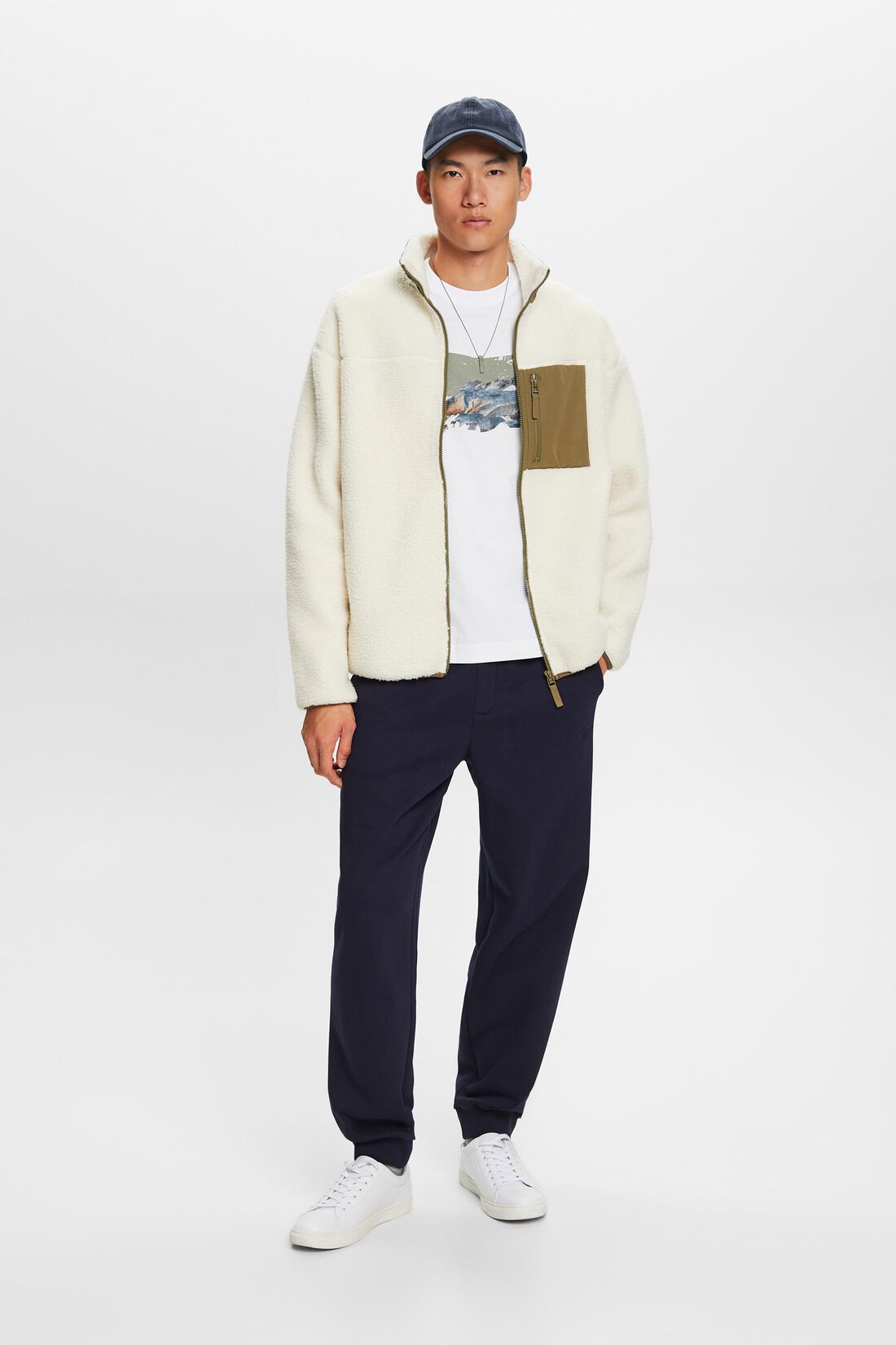 Jacke mit Teddyfell und Fleece
