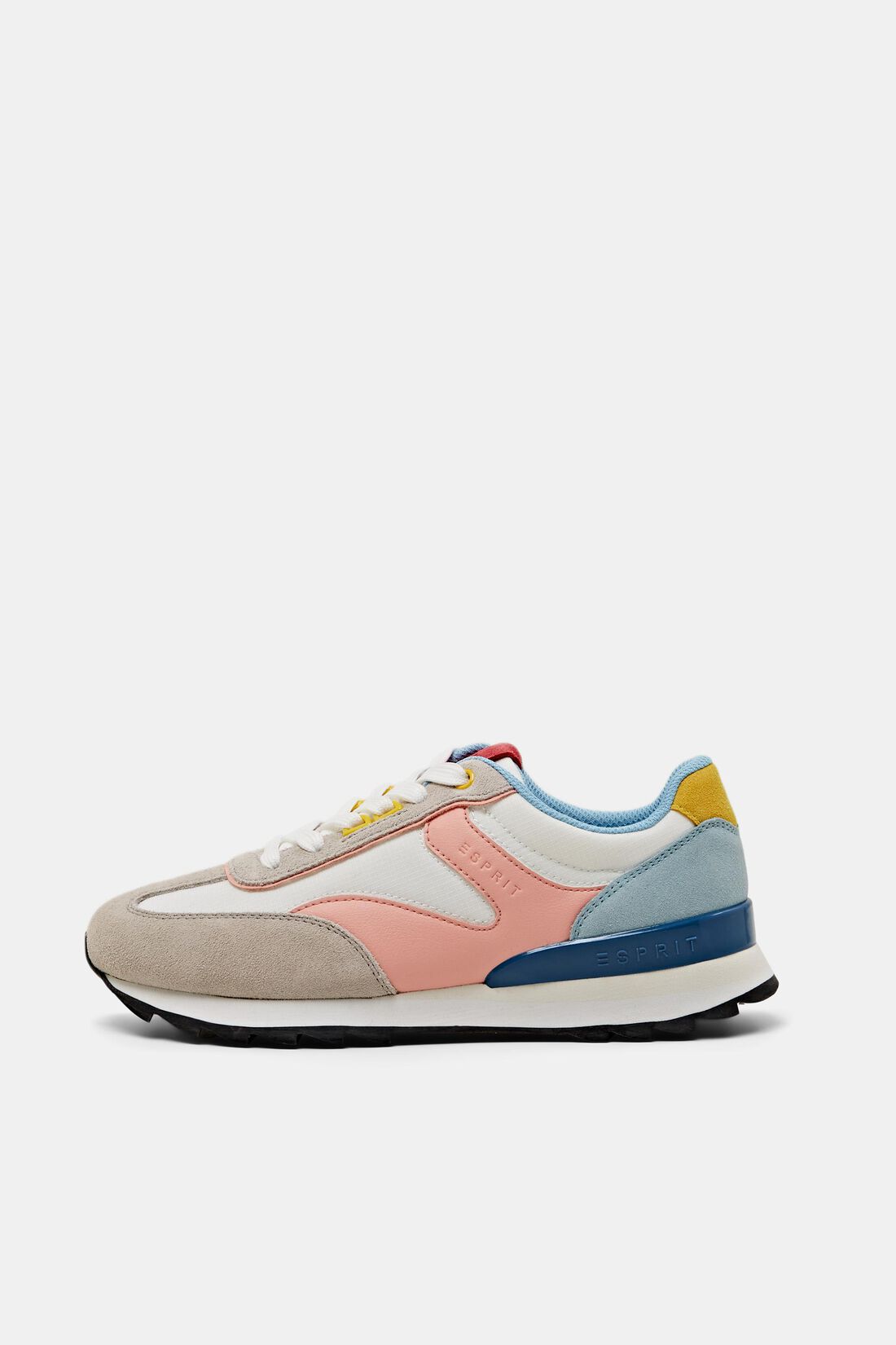 Mehrfarbige Sneaker mit echtem Leder