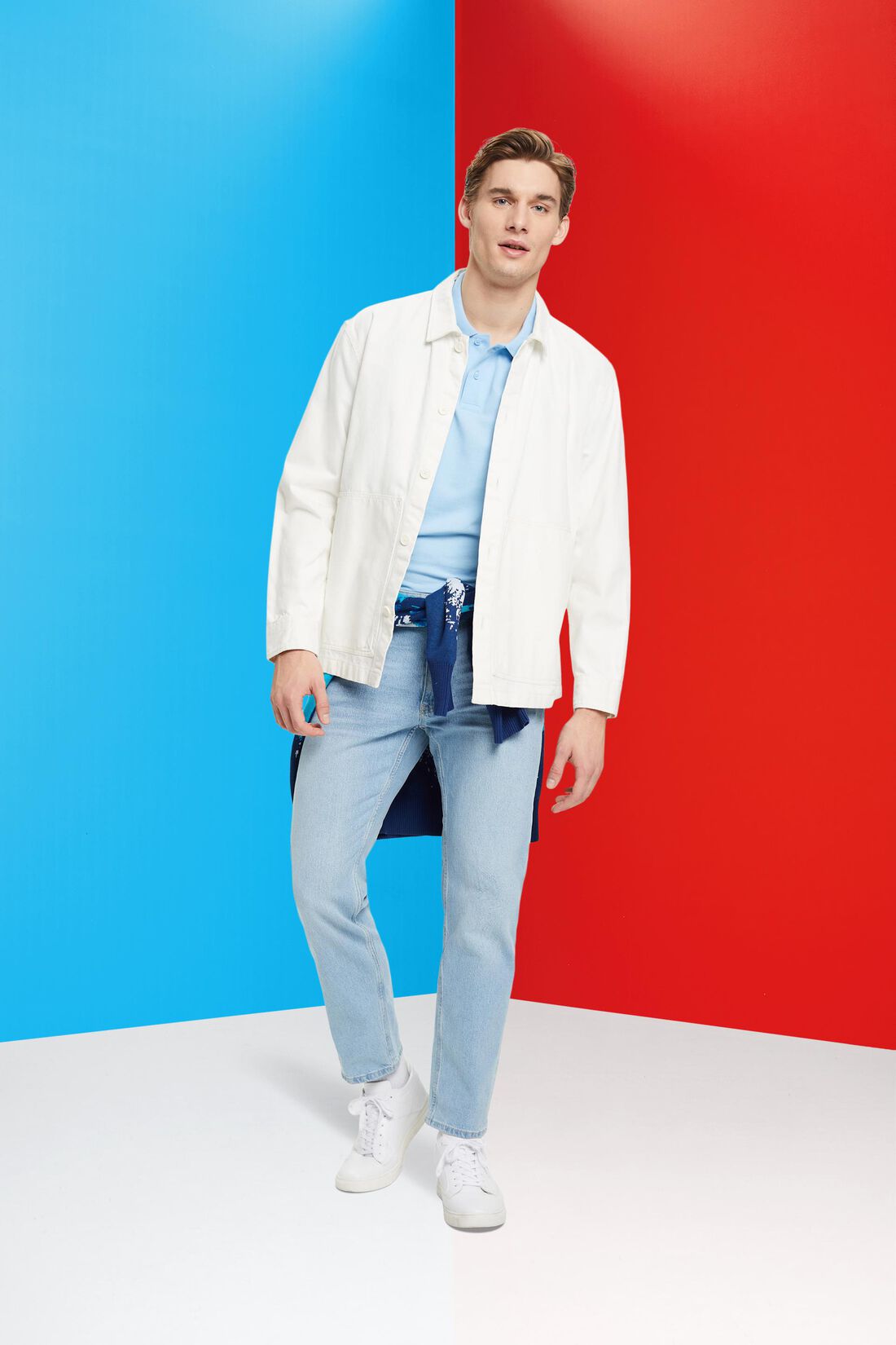 Slim-Fit-Poloshirt aus Baumwoll-Piqu&eacute;