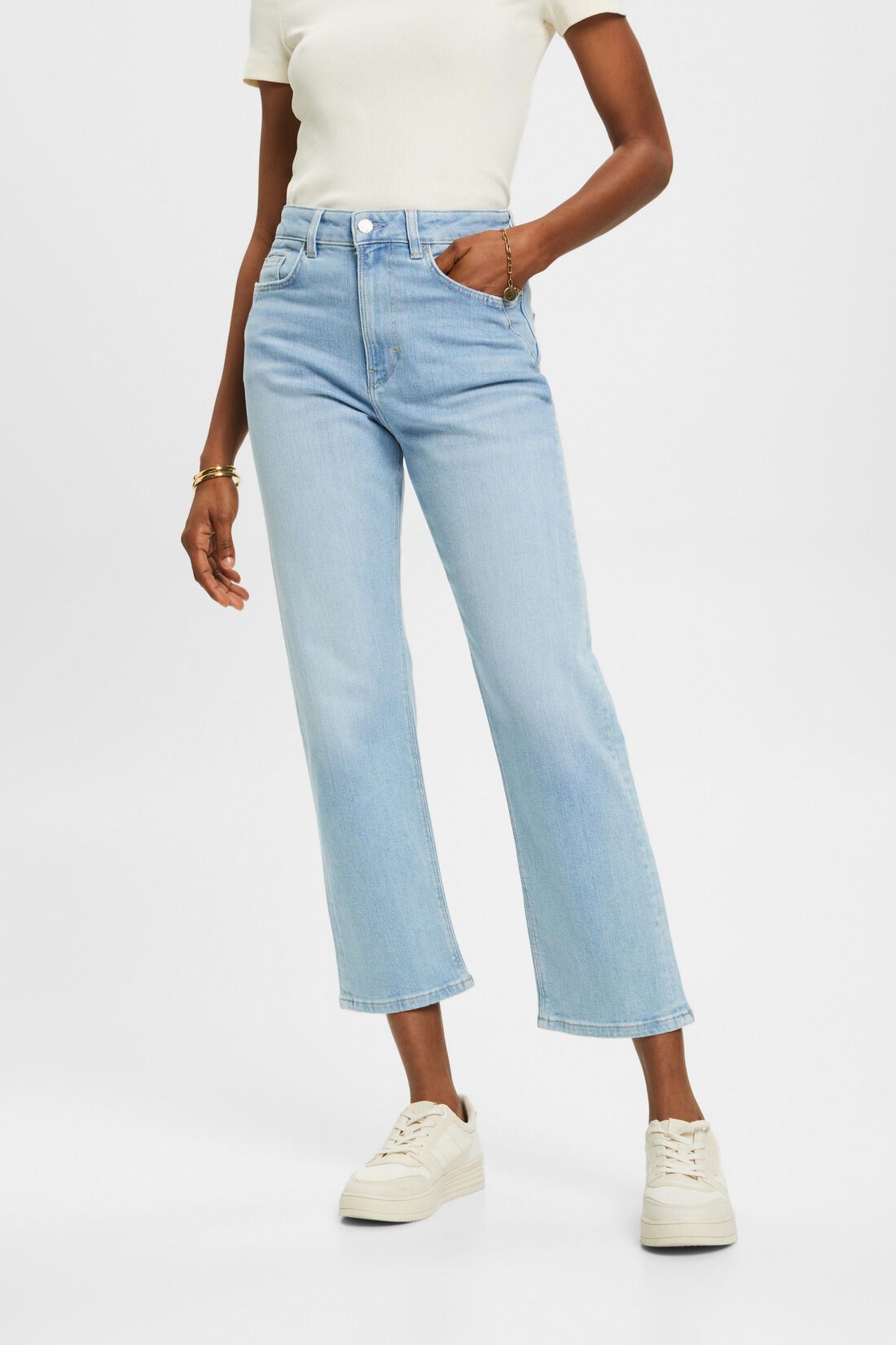 High-Rise-Jeans im Dad Fit