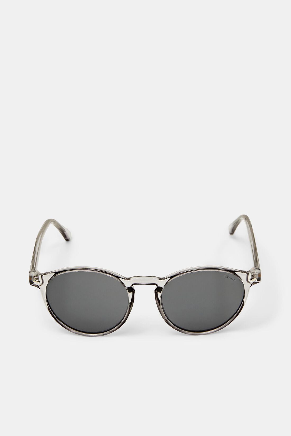 Sonnenbrille mit transparenter runder Fassung