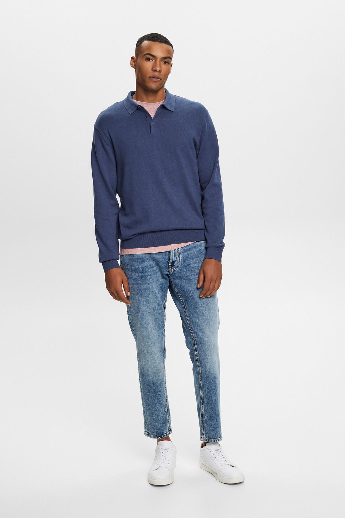Strickpullover mit Polokragen, TENCEL&trade;