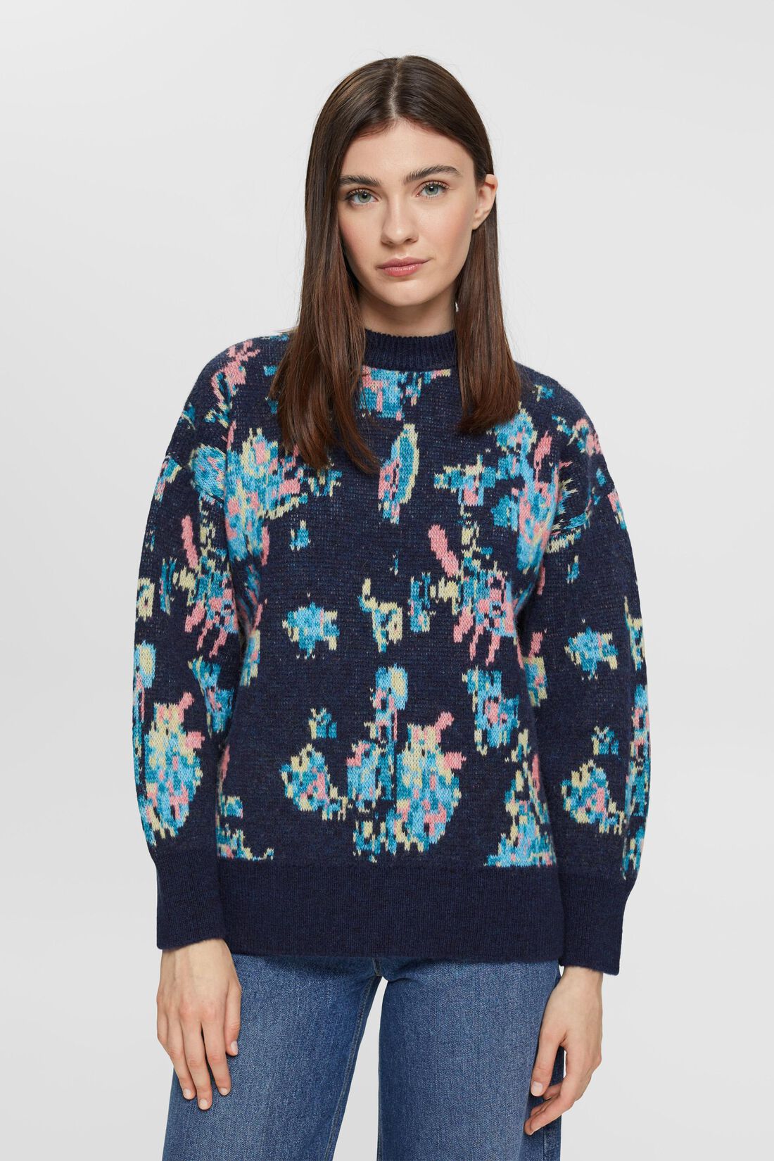 Pullover aus Jacquardstrick, Wollmix