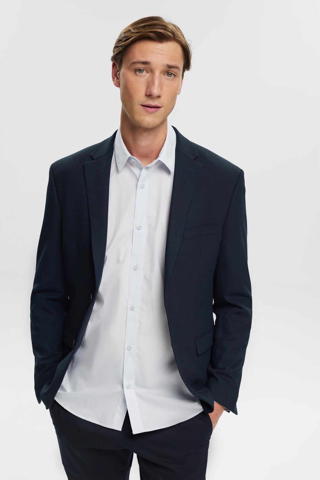 Mix & Match: Blazer mit Birdseye-Muster