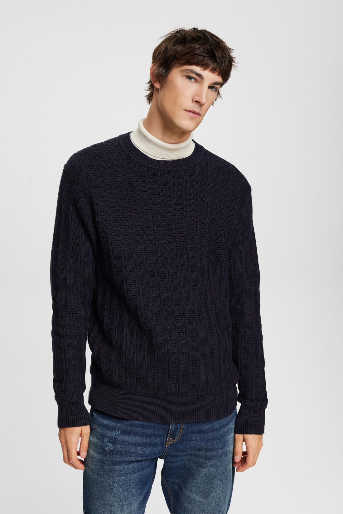 Pullover aus Strukturstrick