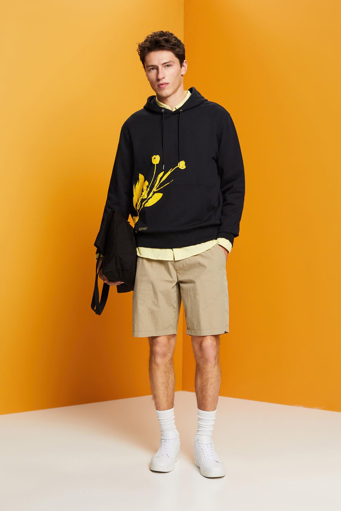 Hoodie mit Print, 100 % Baumwolle