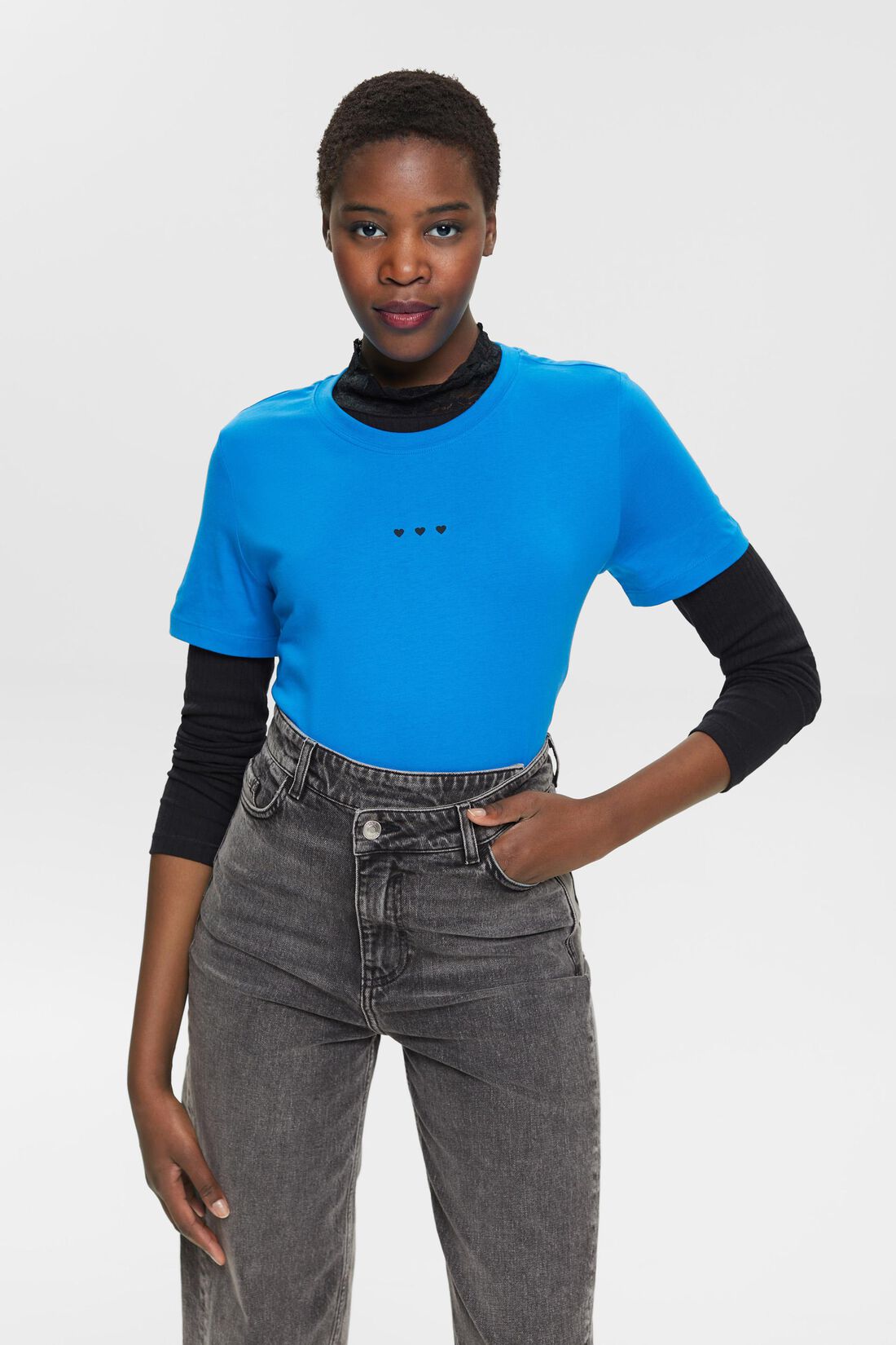 T-Shirt mit Herz-Print