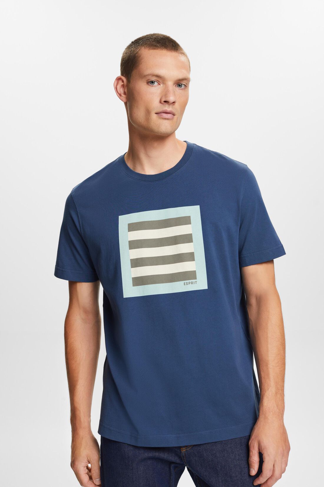 T-Shirt aus Baumwolljersey mit Grafikprint