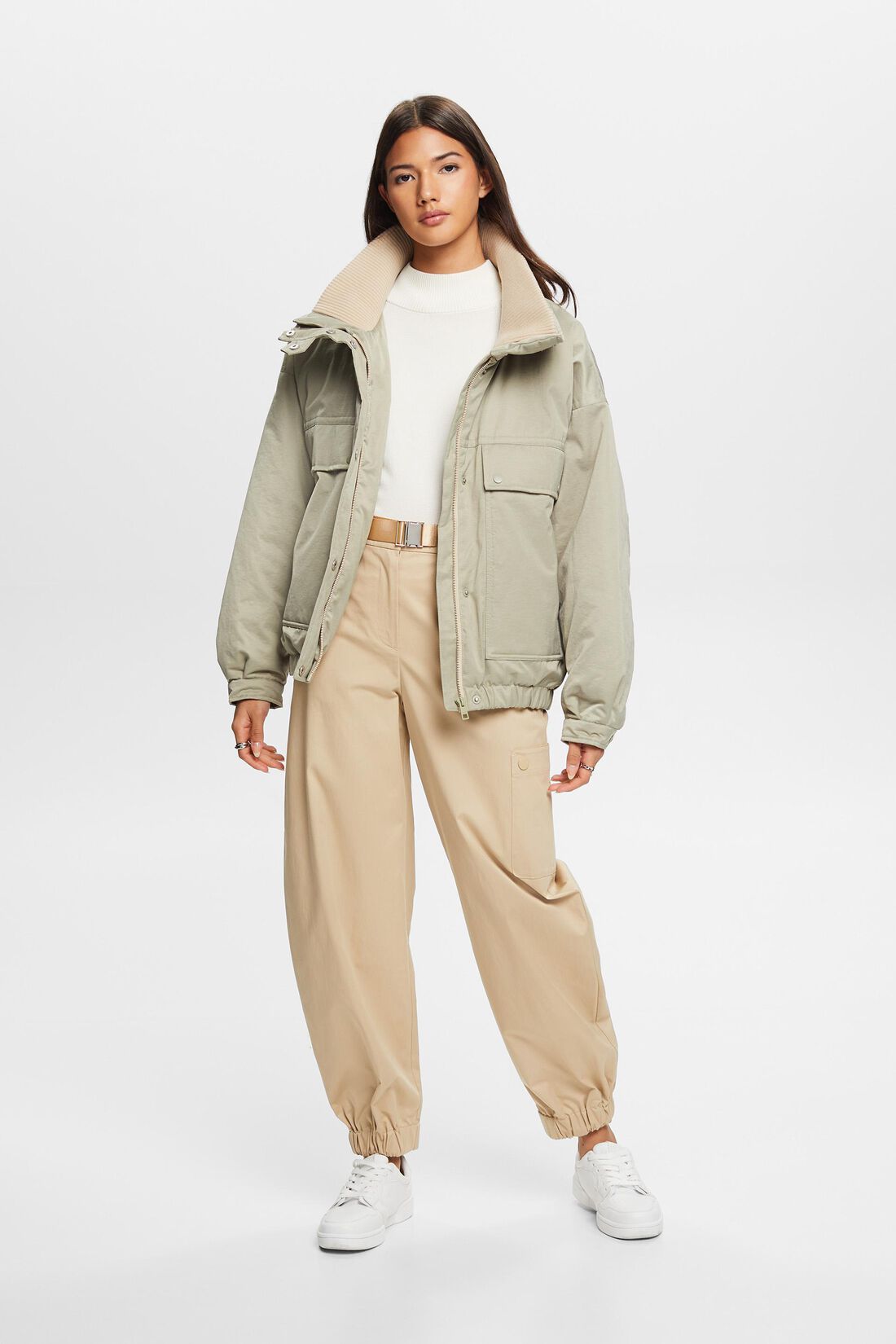 Recycled: Wattierter Parka