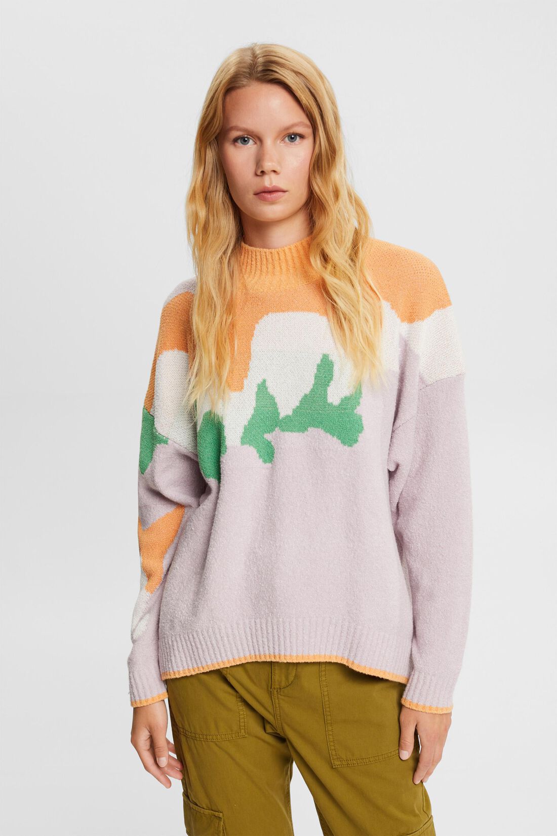 Mehrfarbiger Strickpullover