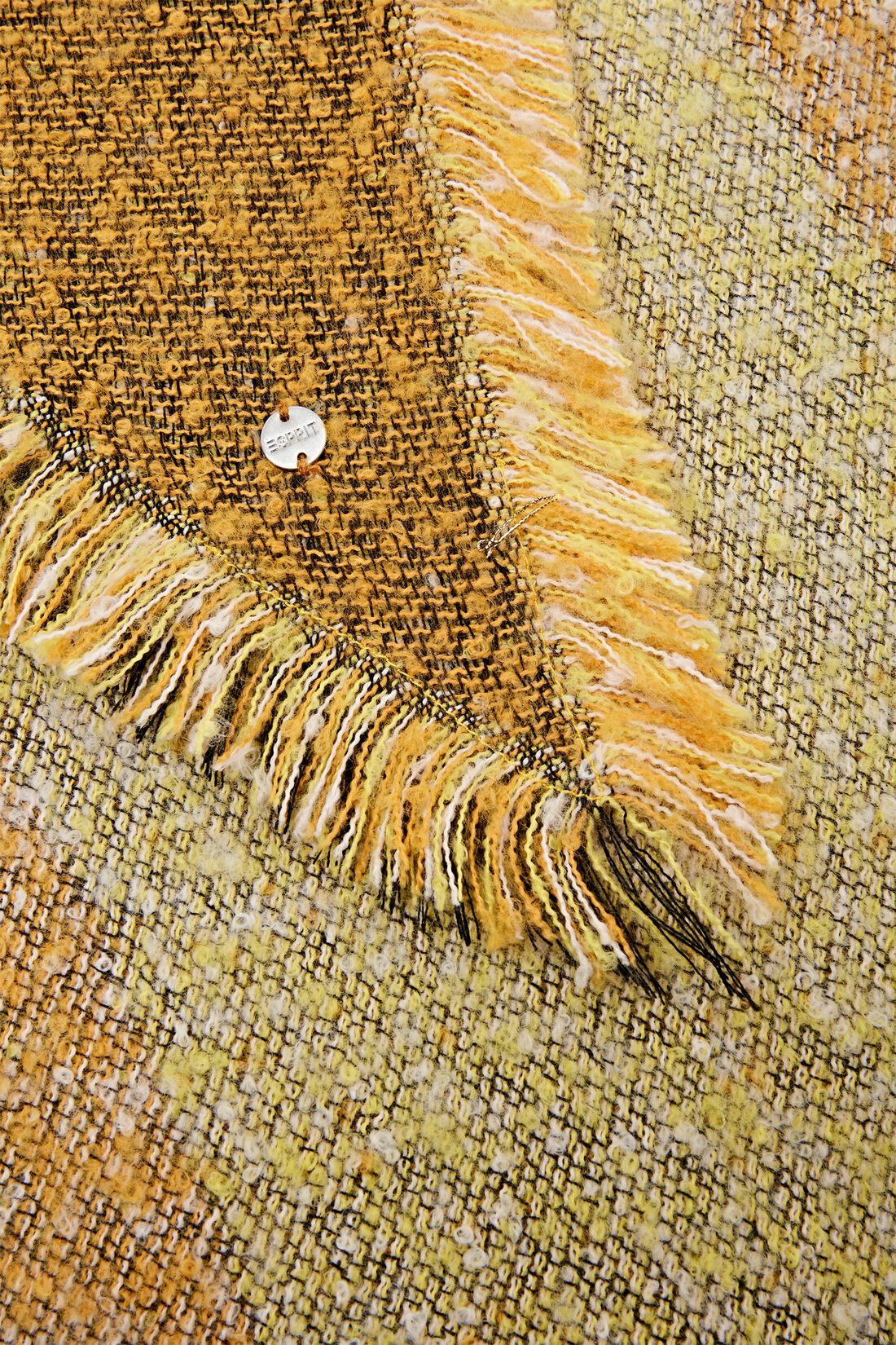 Gemusterter Boucl&eacute;-Schal