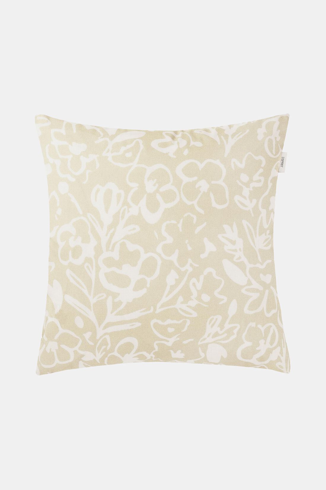 Kissenh&uuml;lle mit floralem Druckmotiv