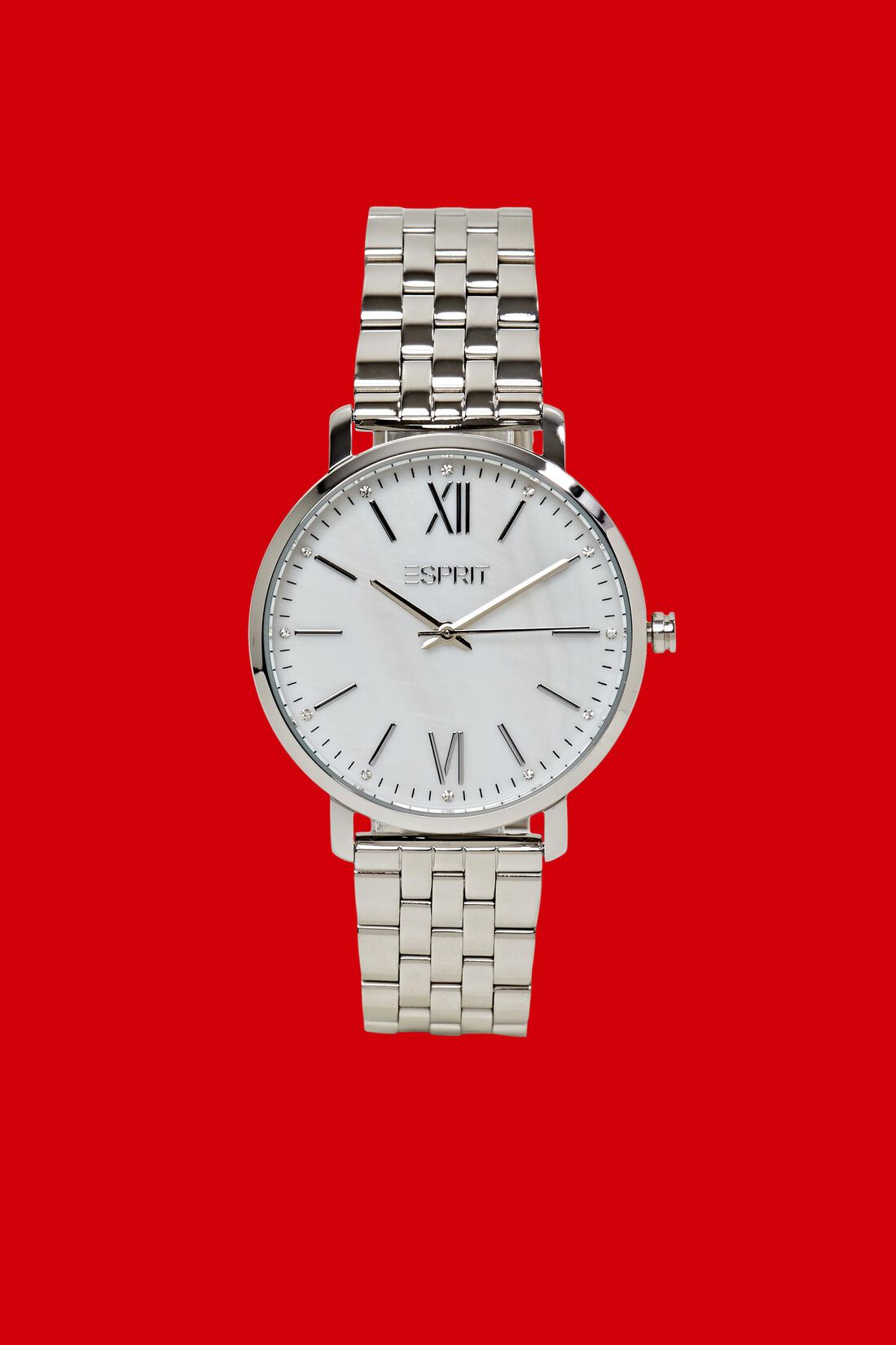 Edelstahluhr mit Leder-Armband