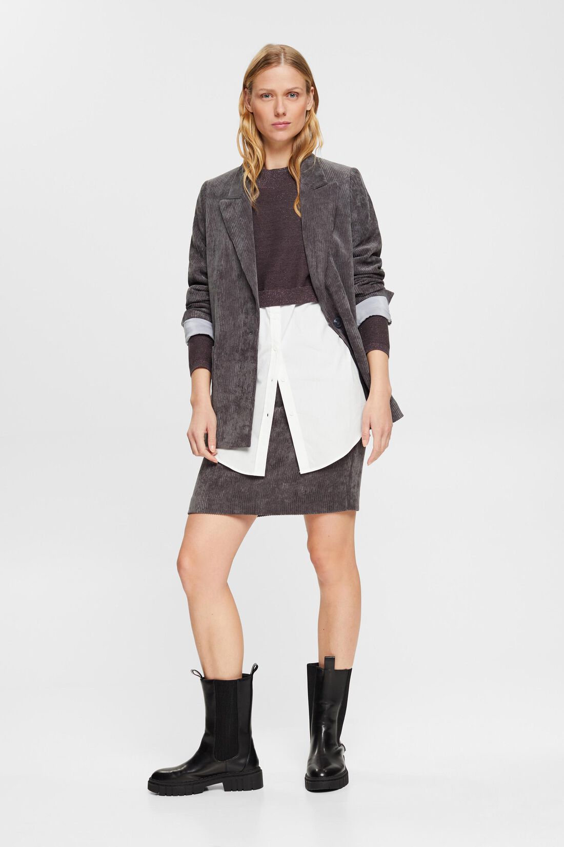Pullover im Lagenlook, Baumwollmix