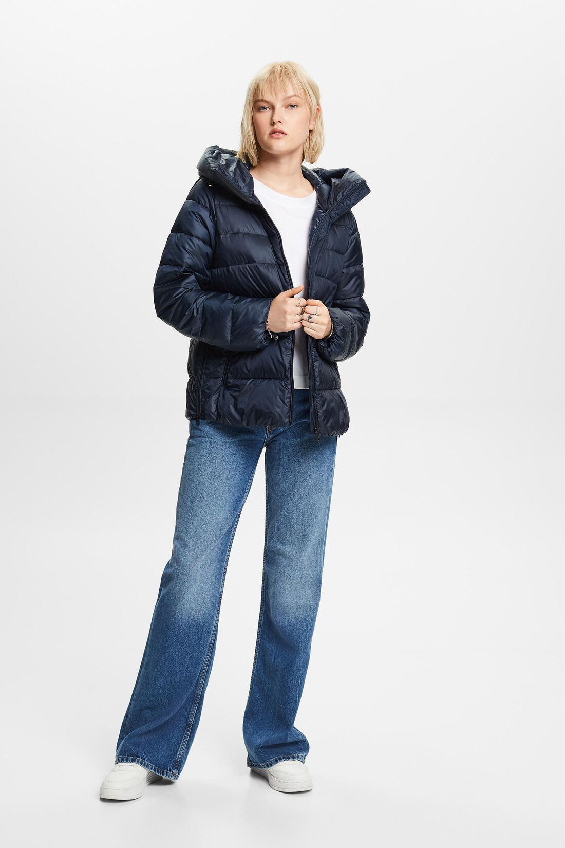 Steppjacke mit Kapuze