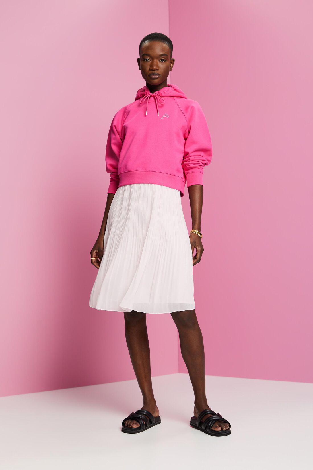Kleid aus recyceltem Chiffon