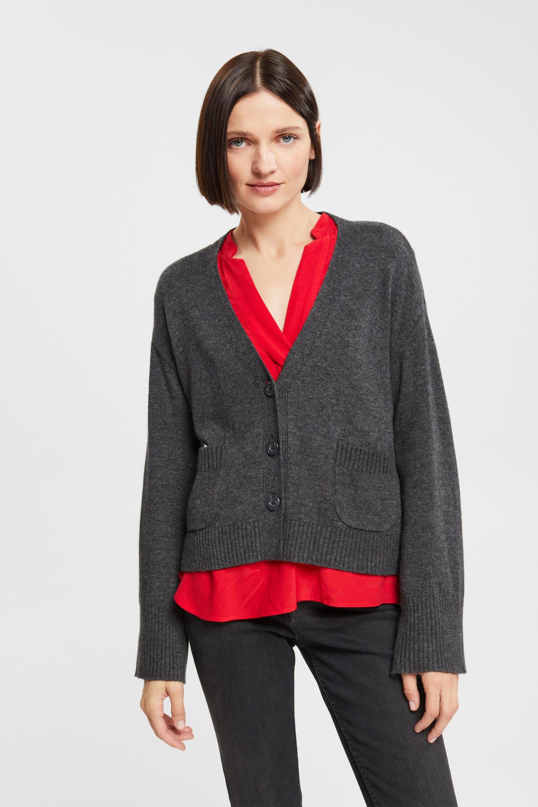 Cardigan aus Wollmix, LENZING&trade; ECOVERO&trade;