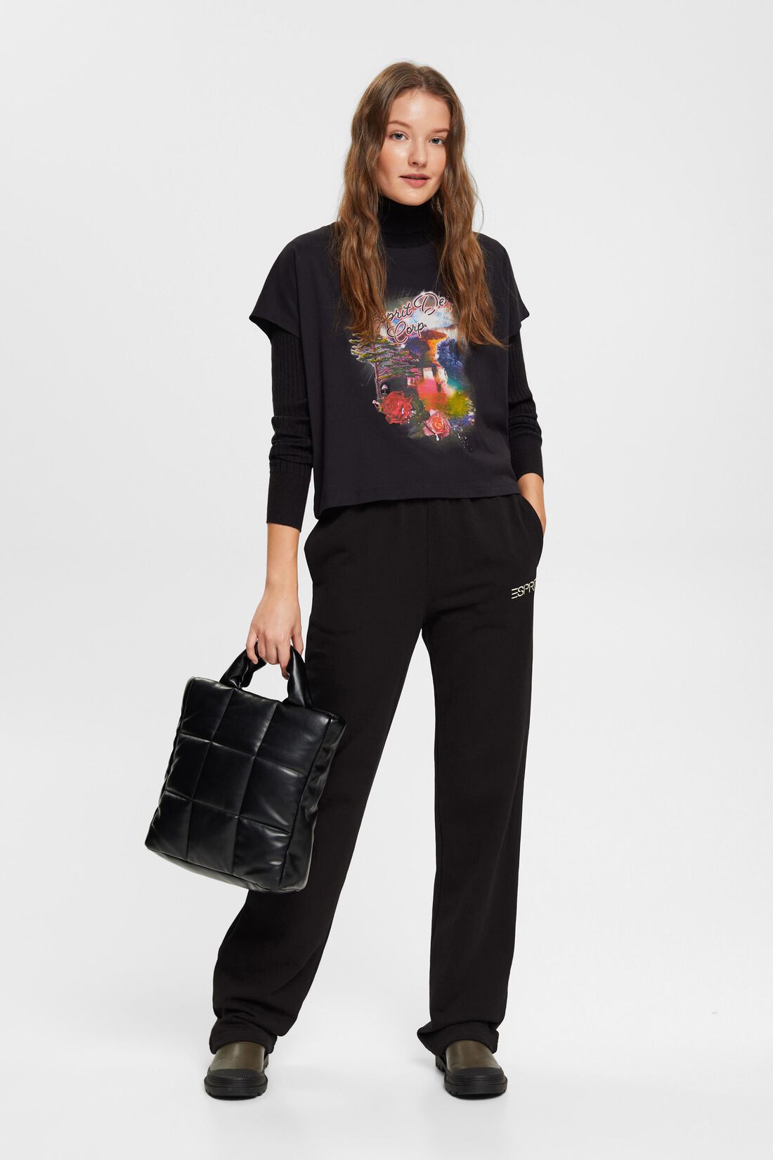 T-Shirt mit Print, 100 % Baumwolle