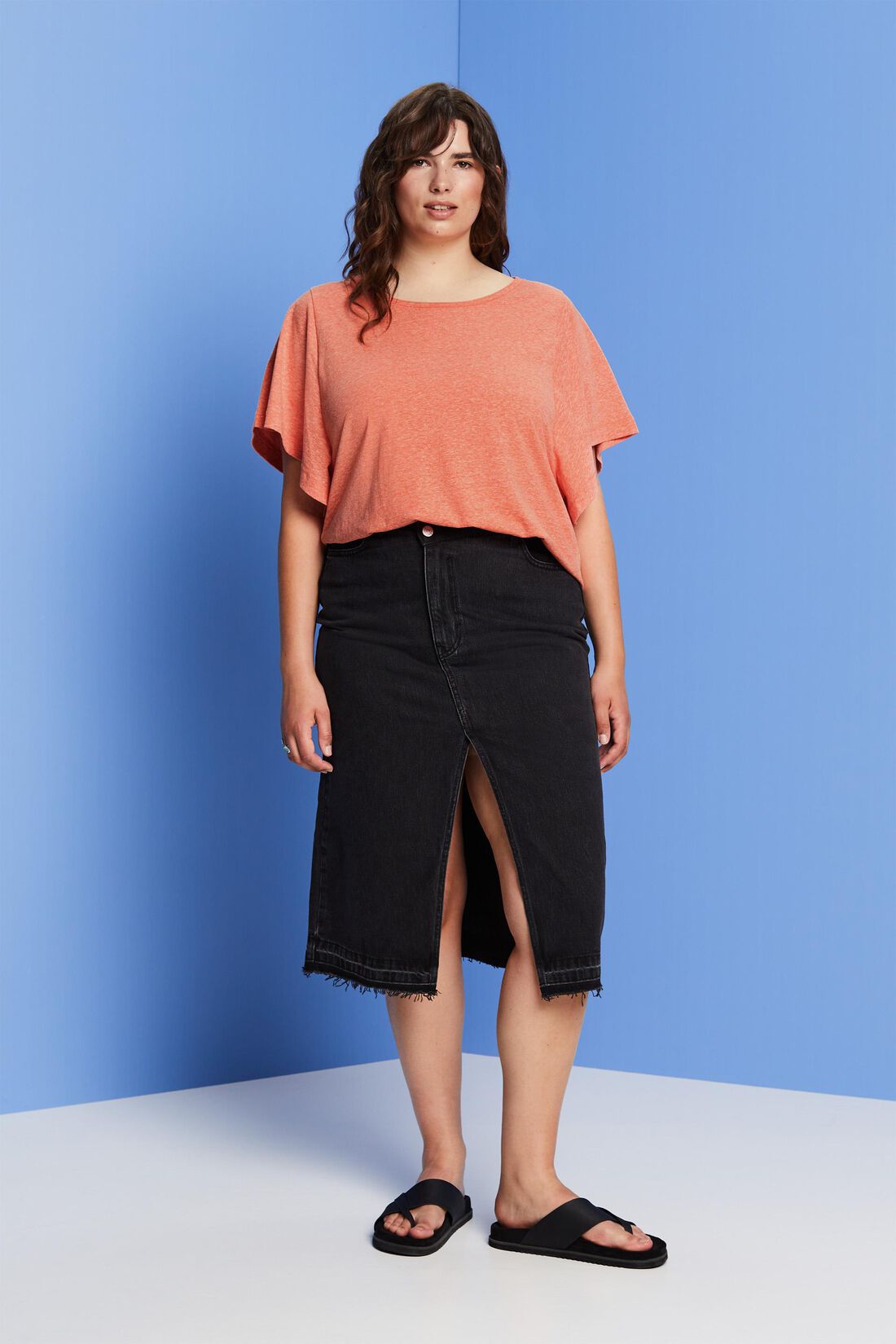 CURVY T-Shirt mit XL-&Auml;rmeln