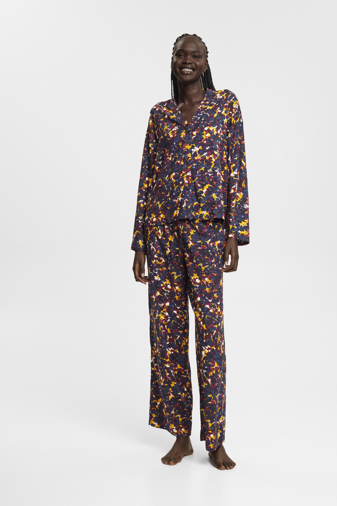 Pyjama mit Allover-Print