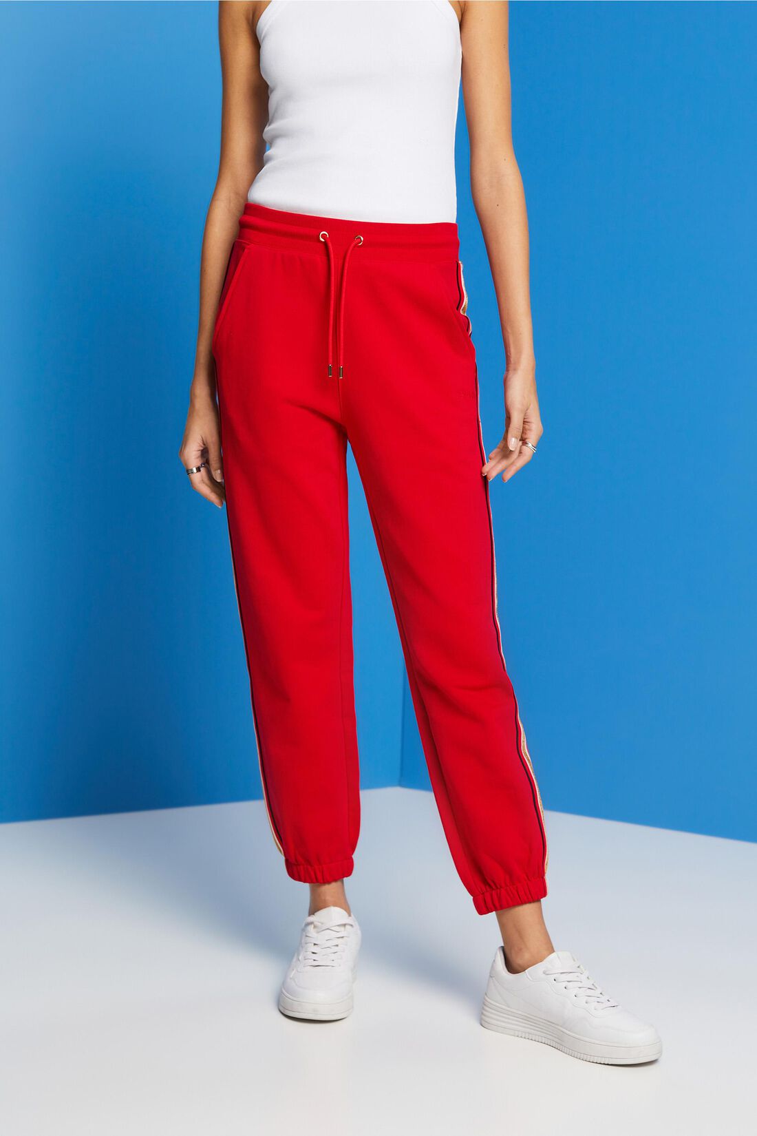 Gestreifte Trackpants aus Baumwolle