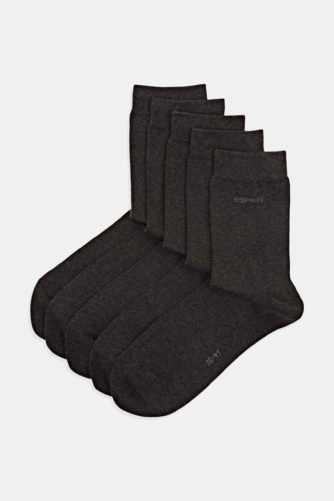 5er-Pack unifarbene Socken, Bio-Baumwolle