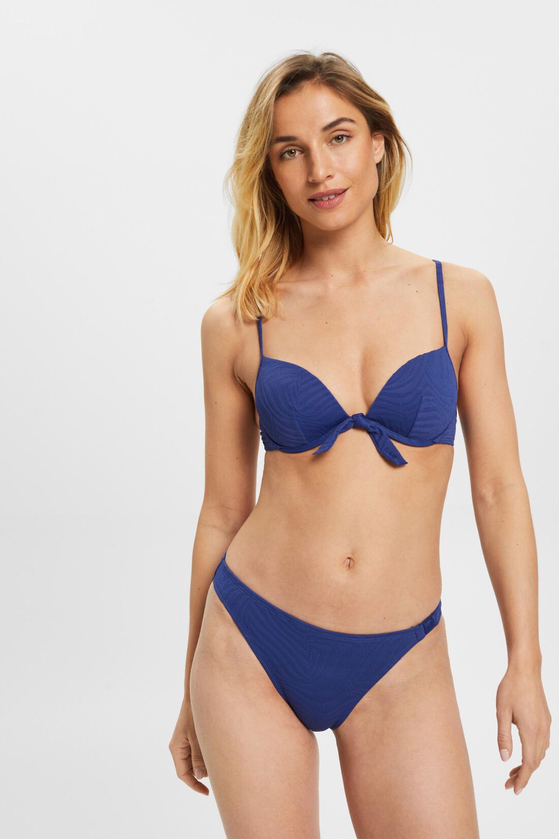 Lagoon Beach wattierter, b&uuml;gelloser Plunge-Bikini