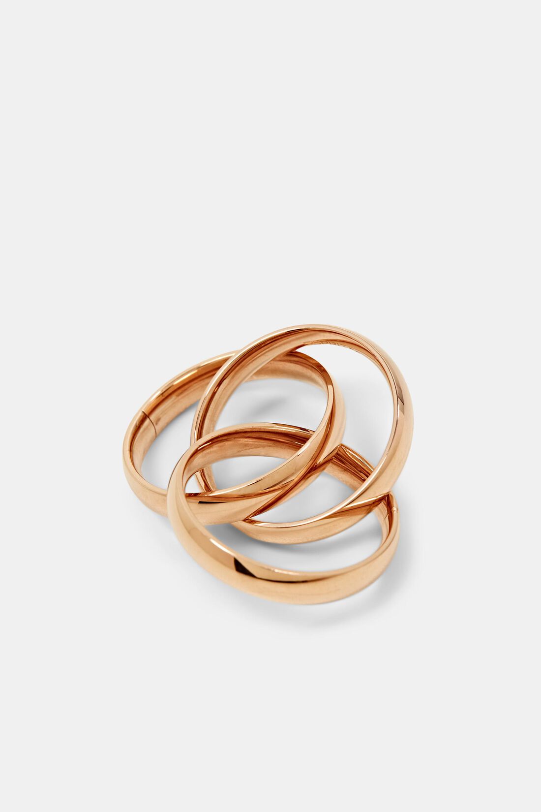 Trinity-Edelstahlring in Ros&eacute;gold